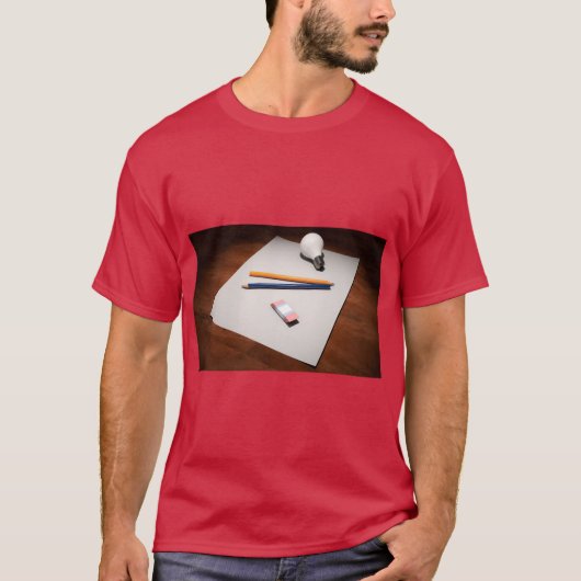紙上のアイデアペンスケッチTシャツ Tシャツ (正面)