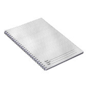 紙上の白黒グリッドパターン ノートブック (右側)