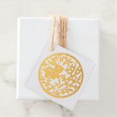 紙中国のカットラビットニューイヤーメッセージカード フェイバータグ (箱)