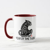紙中国の切りトラの年 マグカップ (左)