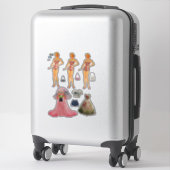 紙人形 シール (スーツケース)