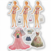 紙人形 シール (正面)