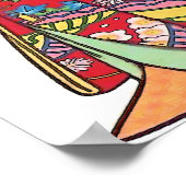 紙人形、着物カット ポスター (角)