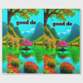 紙仕上げ：マットラッピング紙 ラッピングペーパー (フラット)