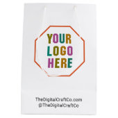 紙会社のロカスタムゴを持つ抱き枕、ミニムなし ミディアムペーパーバッグ (裏面)