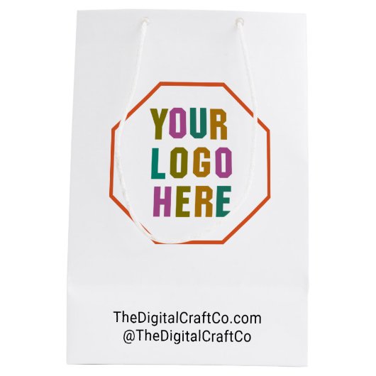 紙会社のロカスタムゴを持つ抱き枕、ミニムなし ミディアムペーパーバッグ (裏面)