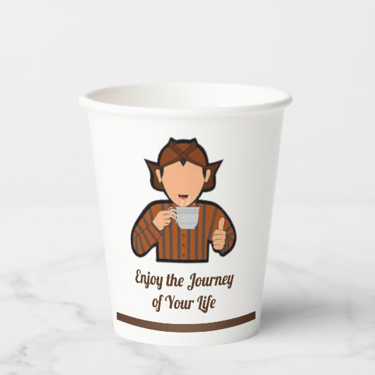 紙伝統的カップ 紙コップ (正面)