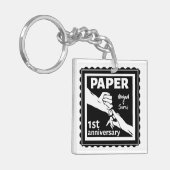 紙伝統的一結婚周年記念 キーホルダー (正面左)