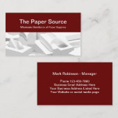 紙供給業者 名刺 (正面/裏面)