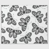 紙凧バタフライ模様 ラッピングペーパー (フラット)
