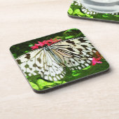 紙凧蝶抽象芸術印象派 コースター (左側)