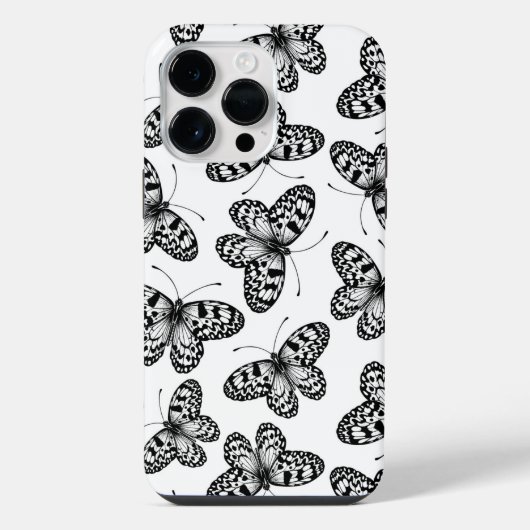 紙凧蝶模様 iPhoneケース (裏面)