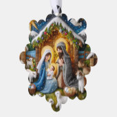 紙出生クリスマスオーナメントまたはギフトラベル オーナメントカード (左)