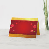 紙切り中国のうさぎ年スタイル化ランタンGC シーズンカード (裏面)