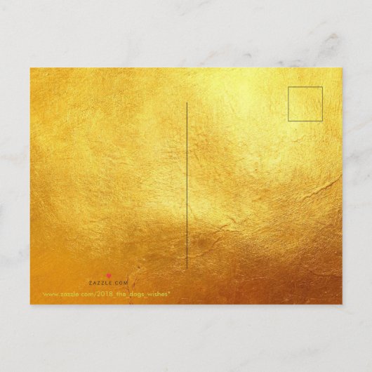 紙切り中国の牛年スタイルの提灯HpostC インビテーションポストカード (裏面)