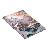 紙切り出しパビリオンランドスケープの写真 ノートブック (右側)