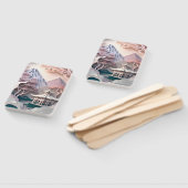 紙切り出しパビリオンランドスケープセット ハンドファン (組立なし)