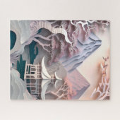 紙切り出しパビリオンランドスケープパズル ジグソーパズル (横)