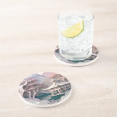 紙切り出しパビリオンランドスケープ砂岩コースター コースター (側面)