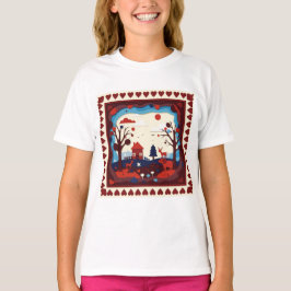 紙切り絵のイラスト Tシャツ