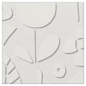 紙切り花白銀 ファブリック (クローズアップ)