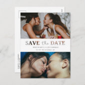 紙効果の切結婚り取りカスタムフォトスクリプト シーズンポストカード (正面/裏面)