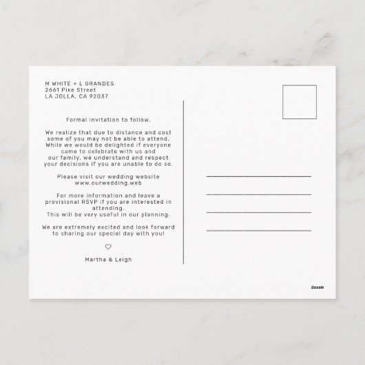 紙効果の切結婚り取りカスタムフォトスクリプト シーズンポストカード (裏面)