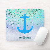 紙吹雪いかりシーブルービーチネイビードッガーリーツ マウスパッド (マウス)