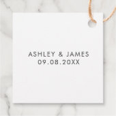 紙吹雪が一発だ我々は結び目を結結婚んだ フェイバータグ (裏面)