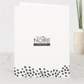 紙吹雪とカクテル |誕生日グリーティングカード カード (裏面)