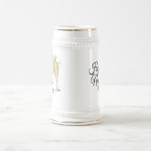 紙吹雪とシャンパン 謹賀新年 ビールジョッキ (中央)