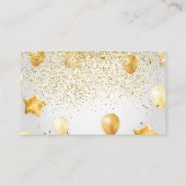 紙吹雪とバルーン | イベント 名刺 (裏面)