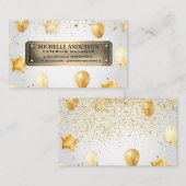 紙吹雪とバルーン | イベント 名刺 (正面/裏面)