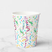 紙吹雪と色紙テープのお祝いパーティーイベント 紙コップ (右)