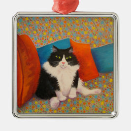 紙吹雪のカウチ・ポテト族のクリスマスのオーナメント メタルオーナメント