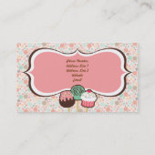 紙吹雪のケーキは名刺をぽんと鳴らします 名刺 (裏面)