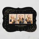 紙吹雪のコレクション|の卒業のパーティの招待状 招待状 (正面/裏面)