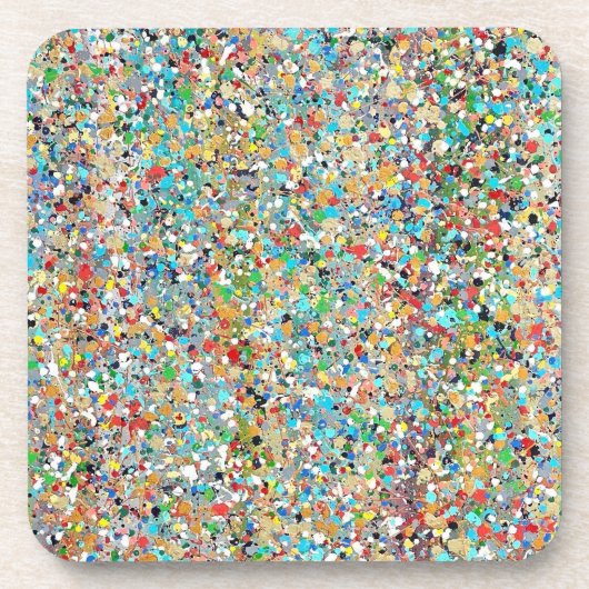 紙吹雪のコースターのセット6 コースター (正面)