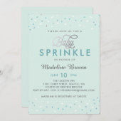 紙吹雪のベビーは招待状を振りかけます 招待状 (正面/裏面)