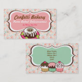 紙吹雪のベーカリーの名刺 名刺 (正面/裏面)