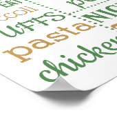 紙吹雪の最初の誕生日パーティーの署名のポスターのバナー ポスター (角)