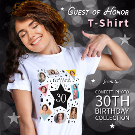 紙吹雪は30誕生日Tシャツに興奮 Tシャツ