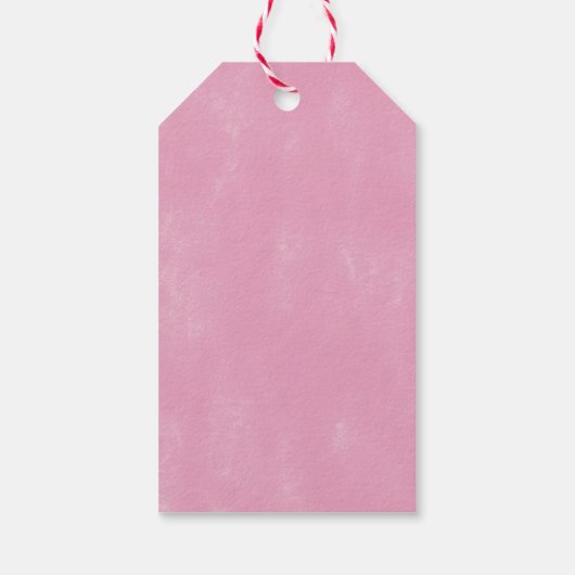 紙吹雪ふりかけるベビーガールのお気に入り ギフトタグ (裏面)