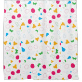 紙吹雪よくはしゃぐカオス シャワーカーテン (正面)