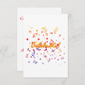 紙吹雪を祝って下さい 招待状 (正面/裏面)