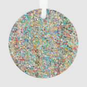 紙吹雪アクリルオーナメント オーナメント (裏面)