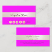 紙吹雪エレガントピンク蛍光 ロイヤリティカード (正面/裏面)