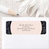 紙吹雪エレガントモダン結婚式招待状 ラベル (インサイチュ)