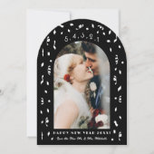 紙吹雪カウントダウン元年写真カード 招待状 (正面)