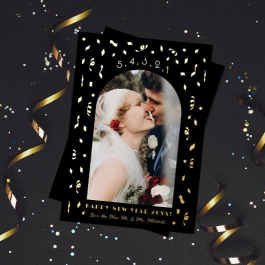 紙吹雪カウントダウン3月元写真 箔シーズンカード